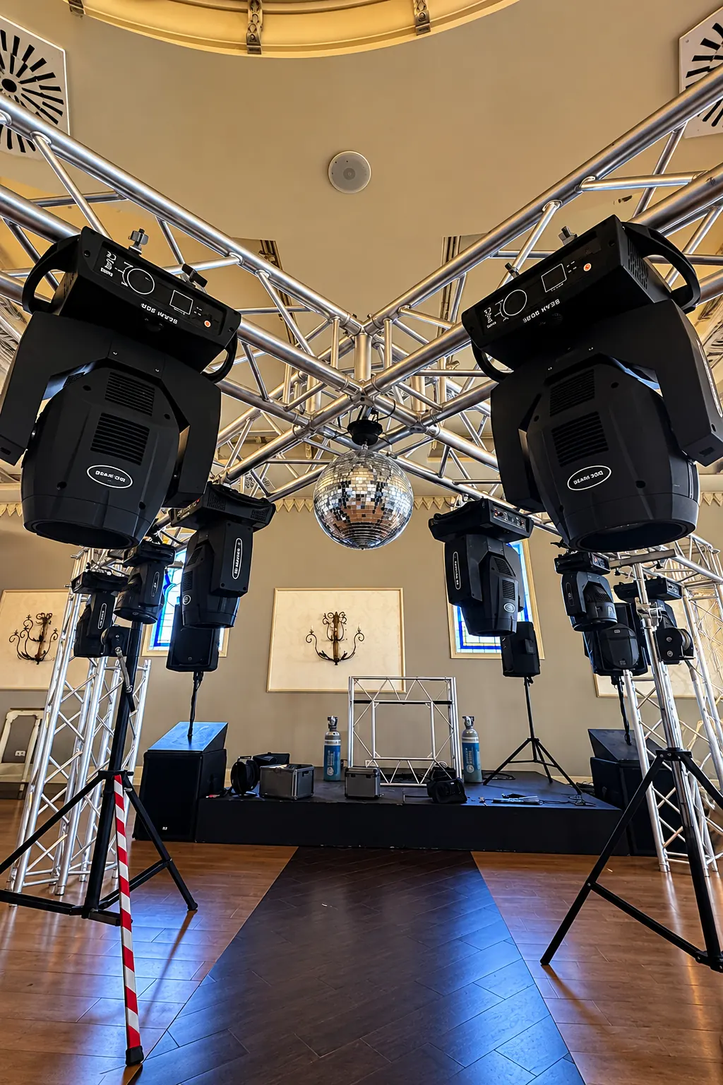 Bola de discoteca en una boda